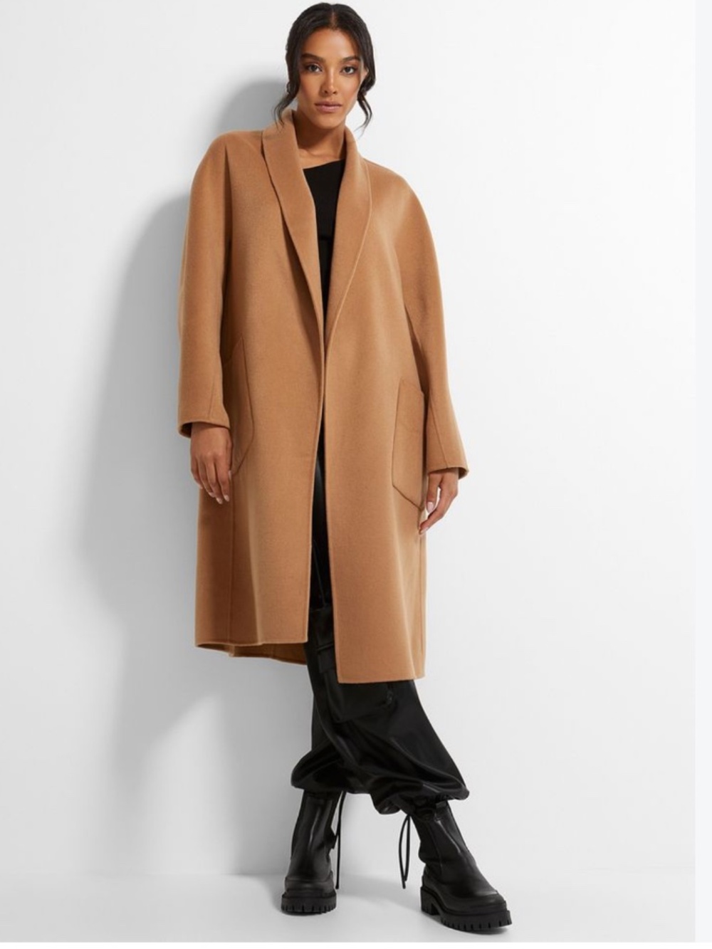 Lamarque Oversized Wool Coat for Fall.